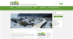 Desktop Screenshot of lcanz.org.nz